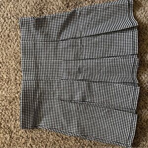 Shinestar Black and White Houndstooth Skirt